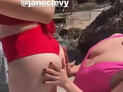 Jane Levy getting nice butt massaged from Chloe Grace Moretz