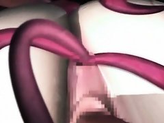3D Pussy and Ass Destroyed by Tentacles!