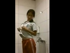 18yo Chinese Girl Striptease In Shower - FreeFetishTVcom