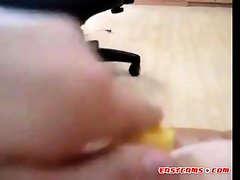 korean teen masturbation with Glue