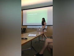 Cornell University student presents thesis in bra underwear 