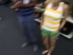Black BF let the pawn guy fuck his short hair girlfriend
