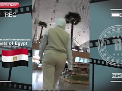 Nice booty Egyptian Girl Jiggly In The Market (2018) 