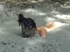 Naked Girl Falling Facefirst in Mud 2