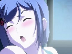 Cute hentai girls sucks and gets fucked by guy