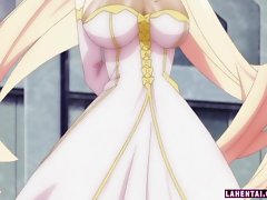 Blonde hentai princess fondled and fingered