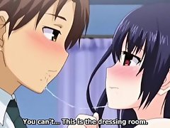 Crazy adventure, comedy anime clip with uncensored big tits
