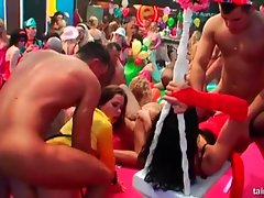 Bi sex dolls gets fucked in the club