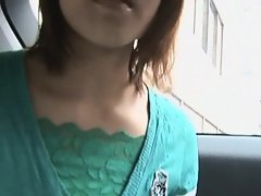Japanese Beauty Sucking Dick In Front Seat Of Car