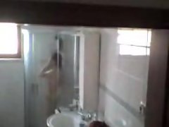Chinese Mature Wife in Shower.