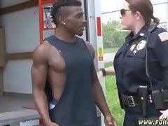Cop uniform threesome and bad cop fucks good prisoner lesbian